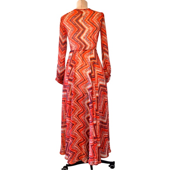 Ark & Co. Bohemian Long sleeve maxi sheer dress - Picture 4 of 8